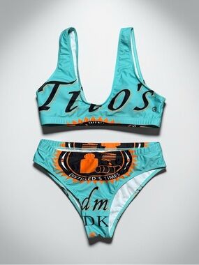 NWOT Teal Tito’s Bikini Set - Women Swim Sz L